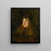 Portrait einer Dame in Pelz - Wilhelm Trübner — gerahmtes Bild an der Wand