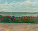 Zaun aus Rosen mit Blick auf das Schloss Berg am Starnberger See - Wilhelm Trübner — Ansicht des Kunstwerks