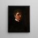 Selbstporträt - Wilhelm Trübner — gerahmtes Bild an der Wand