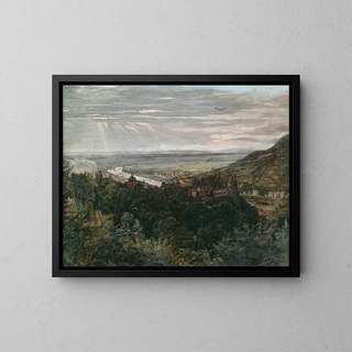 Wilhelm Trbner - View of Heidelberg.webp
