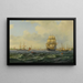 Schiffe in Kopenhagen - Wilhelm Victor Bille — gerahmtes Bild an der Wand