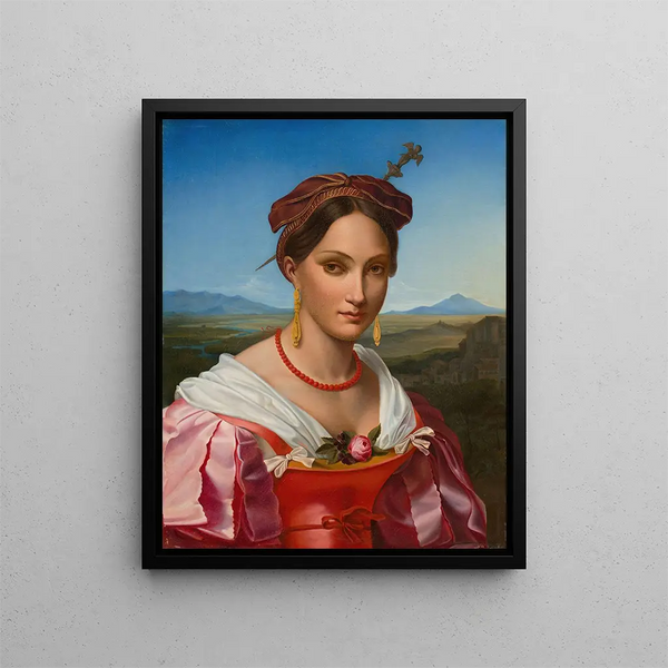 Wilhelm Wach - Portrait of a Velletri woman in traditional dress.webp