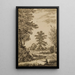 Landschaft mit Bach - Wilhelm von Bemmel — gerahmtes Bild an der Wand