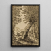 Landschaft mit Weide - Wilhelm von Bemmel — gerahmtes Bild an der Wand