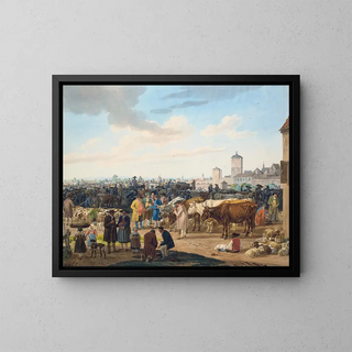 Wilhelm von Kaulbach - Viehmarkt am Rande einer Stadt.webp