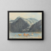 See von Königsee mit den Klippen von Saint-Barthélemy - Wilhelm von Kobell — gerahmtes Bild an der Wand