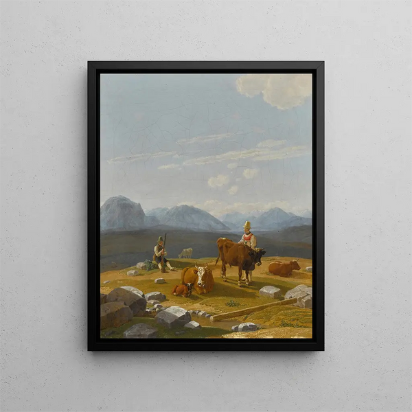 Wilhelm von Kobell - On the Alpine Pasture.webp