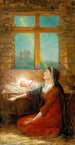 Morgenstimmung an Weihnachten - Will Hicock Low — gerahmtes Bild an der Wand