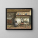 Innenansicht eines Cottages in Scheveningen - Willem Adriaan Alexander Liernur — gerahmtes Bild an der Wand