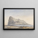 Felsen von Gibraltar - Willem Anthonie van Deventer — gerahmtes Bild an der Wand