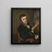 Jan Baptist Kobell II 1778-1814 Maler im Uniform als Mitglied des Königlichen Instituts für Wissenschaften, Literatur und Schöne Künste - Willem Bartel van der Kooi — gerahmtes Bild an der Wand