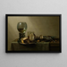 Stillleben mit Dessert, Kuchen, Wein, Bier und Nüssen - Willem Claesz Heda — gerahmtes Bild an der Wand