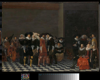 Willem Cornelisz Duyster - A Wedding Feast traditionally called The Wedding of Adriaen Ploos van Amstel and Agnes van Bijler 1616.webp