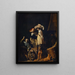 Zwei Offiziere werden Schmuck und wertvolle Gegenstände gezeigt - Willem Cornelisz. Duyster — gerahmtes Bild an der Wand