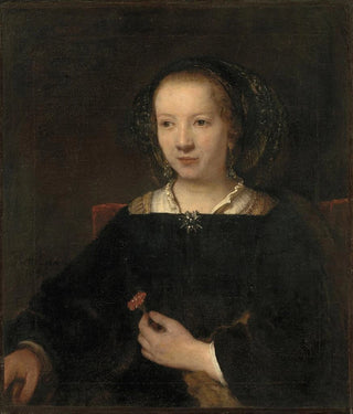 Willem Drost - Young Woman with a Carnation.webp