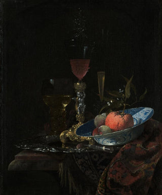 Willem Kalf - Wineglass and a Bowl of Fruit.webp