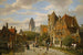 Eine holländische Straße - Willem Koekkoek — Ansicht des Kunstwerks