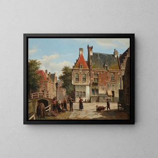Willem Koekkoek - A Dutch Street in Summer.webp