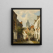 Straßenszene - Willem Koekkoek — gerahmtes Bild an der Wand