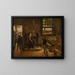 Schule - Willem Linnig — gerahmtes Bild an der Wand