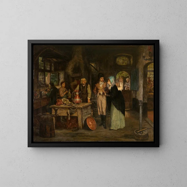 L'atelier de Geert de Winter - Willem Linnig — gerahmtes Bild an der Wand