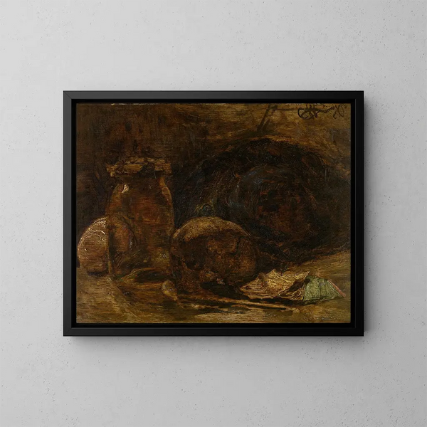 Vanité - Willem Linnig le Jeune — gerahmtes Bild an der Wand