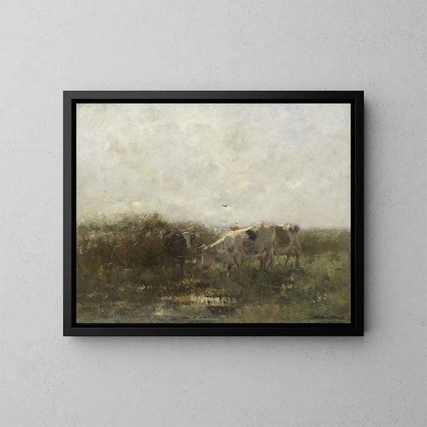 Kühe - Willem Maris — gerahmtes Bild an der Wand