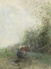 L Uhrzeit der Melkzeit - Willem Maris — Ansicht des Kunstwerks