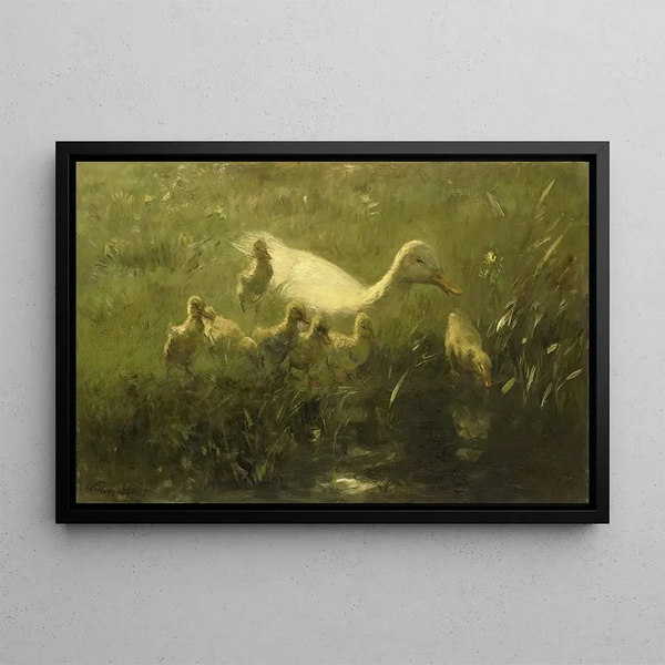 Willem Maris - Witte eend met kiekens.webp