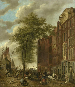 Willem Pieter Hoevenaar - The Slijpsteenmarkt Whetstone Market Amsterdam.webp