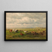 Landschaft mit Weideland und Vieh - Willem Roelofs — gerahmtes Bild an der Wand