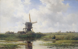 Willem Roelofs - The Gein River near Abcoude.webp