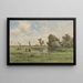 Prairie mit Kühen - Willem Roelofs — gerahmtes Bild an der Wand