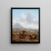 Landschaft mit Vieh von Willem Romeyn — gerahmter Kunstdruck an der Wand