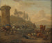 Vieh in der Nähe eines Brunnens - Willem Romeyn — Ansicht des Kunstwerks