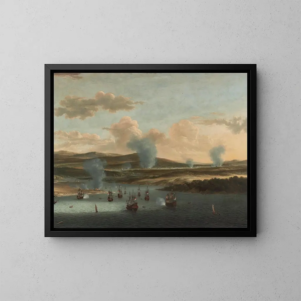 Bataille de Medway - Willem Schellinks — gerahmtes Bild an der Wand