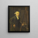Portrait eines wahrscheinlich Harmanus Uppink - Willem Uppink — gerahmtes Bild an der Wand