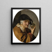 Eine alte Frau mit einem Urinbecher Der Scharlatan - Willem van Mieris — gerahmtes Bild an der Wand
