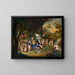 Armide, die Rinaldo schlafend mit Blumen verbindet - Willem Van Mieris — gerahmtes Bild an der Wand