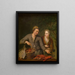 Fischhändler - Willem van Mieris — gerahmtes Bild an der Wand