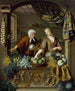 Der Gemüsehändler - Willem van Mieris — Ansicht des Kunstwerks