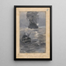 Jungen, die ein Schiff signalisieren, von einem Boot aus, das zu sinken droht - Willem Wenckebach — gerahmtes Bild an der Wand
