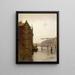 Entrepôts sur un canal d'Amsterdam à Uilenburg - Willem Witsen — gerahmtes Bild an der Wand