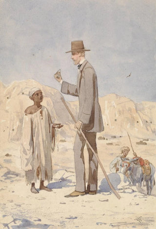 Willem de Famars Testas - Louis Philippe Albert dOrleans bij een opgraving in Egypte.webp