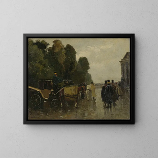 Willem de Zwart - Carriages and Waiting Coachmen.webp