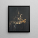 Stillleben mit einem Stück Frühstück und einer silbernen Krug - Willem van Aelst — gerahmtes Bild an der Wand