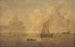 Meereslandschaft mit einer Stadt im Hintergrund - Willem van Diest — Ansicht des Kunstwerks