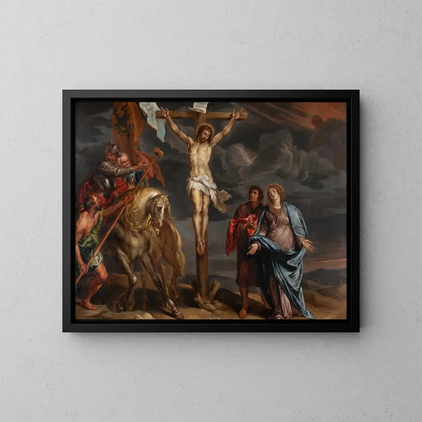 Die Kreuzigung - Willem van Herp — gerahmtes Bild an der Wand