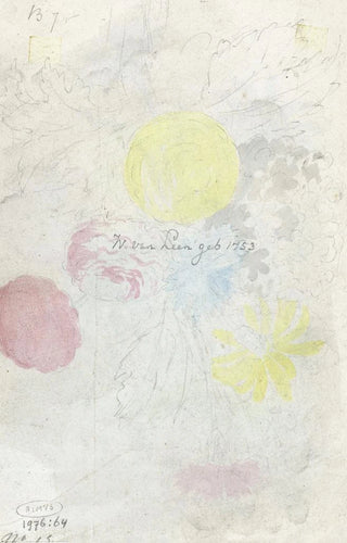 Willem van Leen - Schets van een boeket.webp