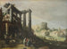 Landschaft mit Blick auf den Campo Vaccino in Rom - Willem van Nieulandt der Jüngere — Ansicht des Kunstwerks